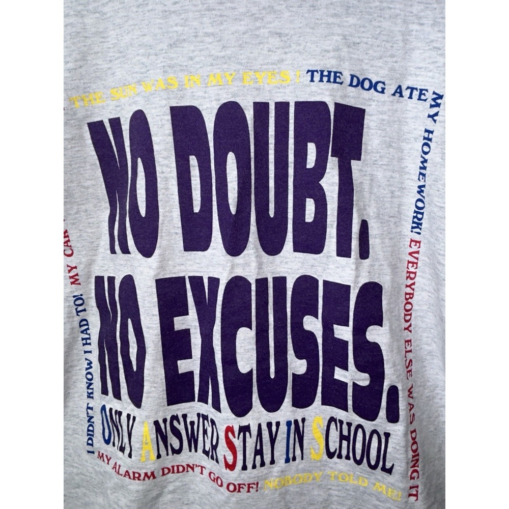 VINTAGE NO DOUBT SINGLE STITCH FRUIT OF THE LOOM BEST MEN'S SIZE XL USA MADE - Picture 3 of 7